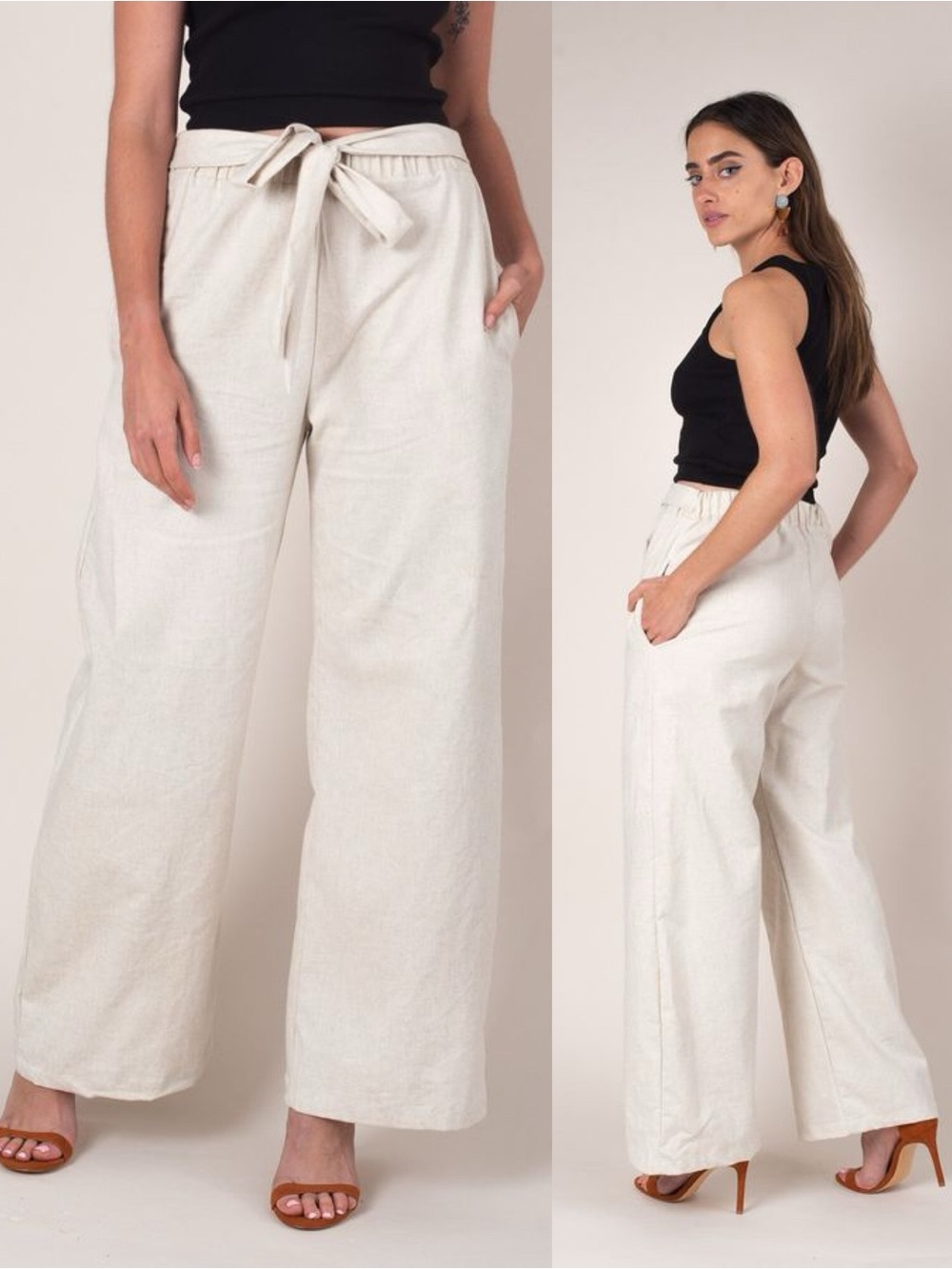tonlé | Sothea Trouser in Natural Beige Small